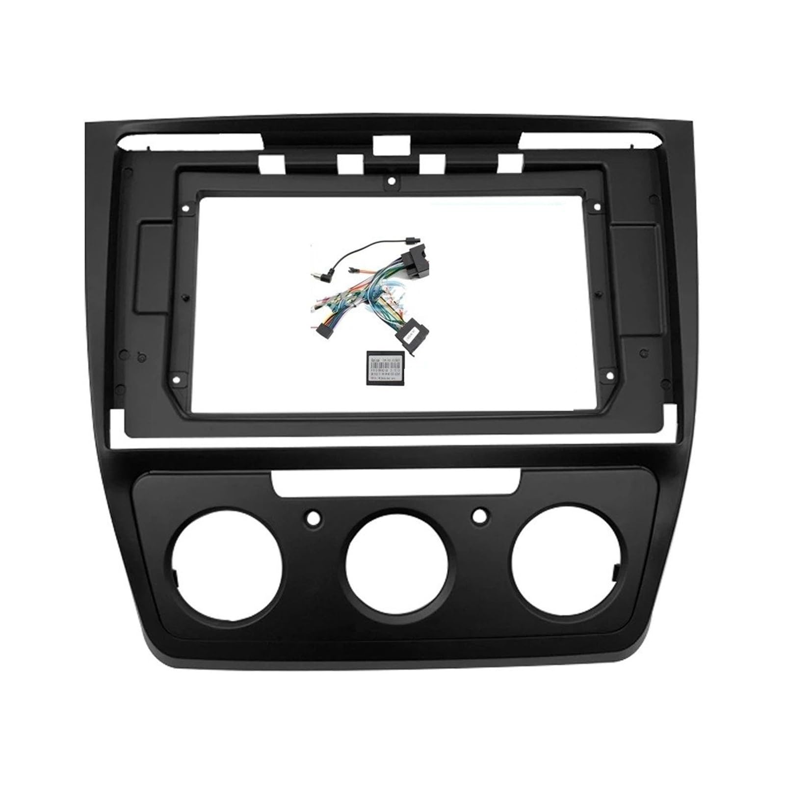 Fascia Marco Marco Fascias Radio Coche Arnés Panel 10 Pulgadas Adaptador Cable Alimentación Kit Decodificador Canbus para Skoda para Yeti 09-17 Juego Panel Radio