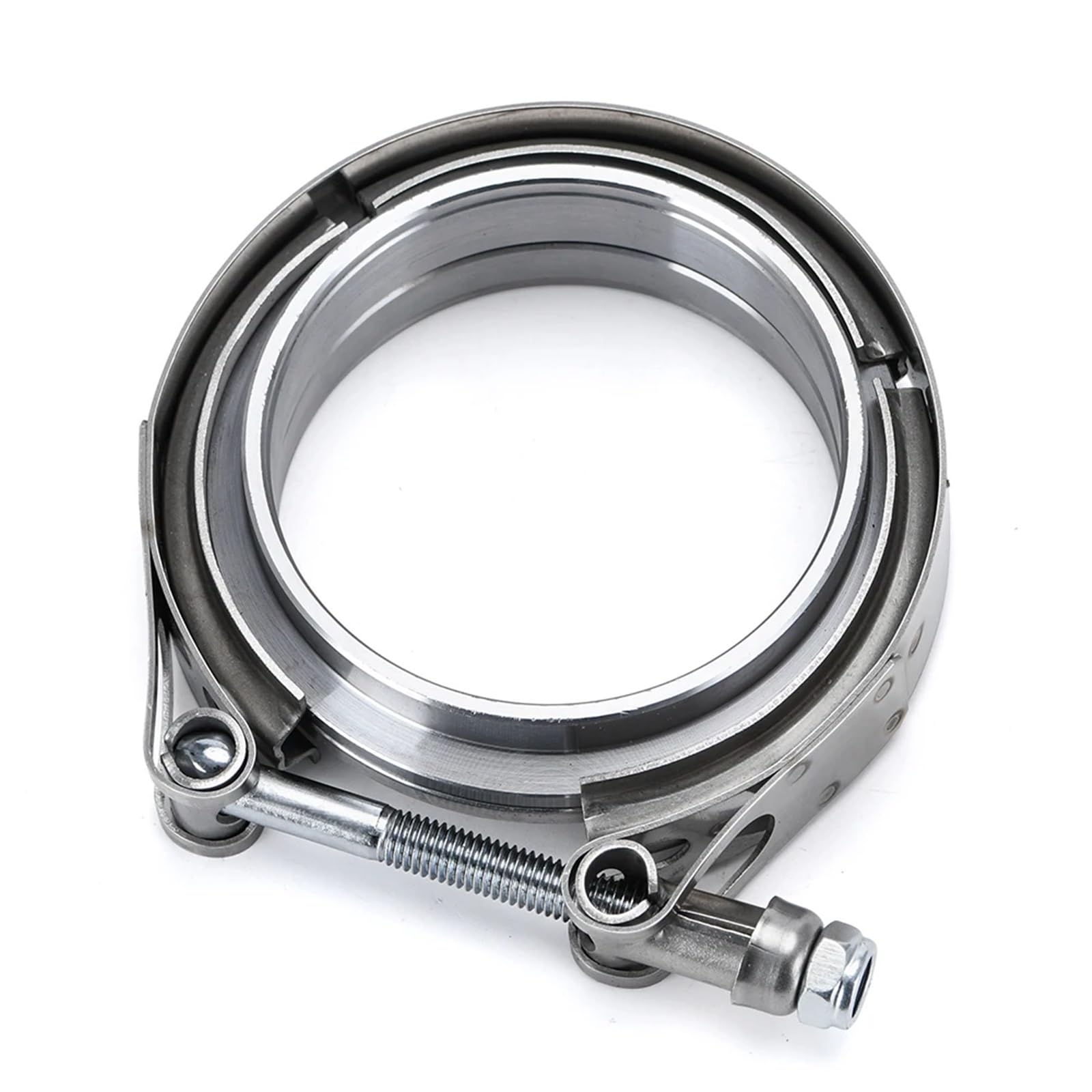 Double Bolt Exhaust Clamp Pipe Connector V Band 2.5 Inch 3 63mm 76mm Male and Female Flange Vband V-Band Muffler