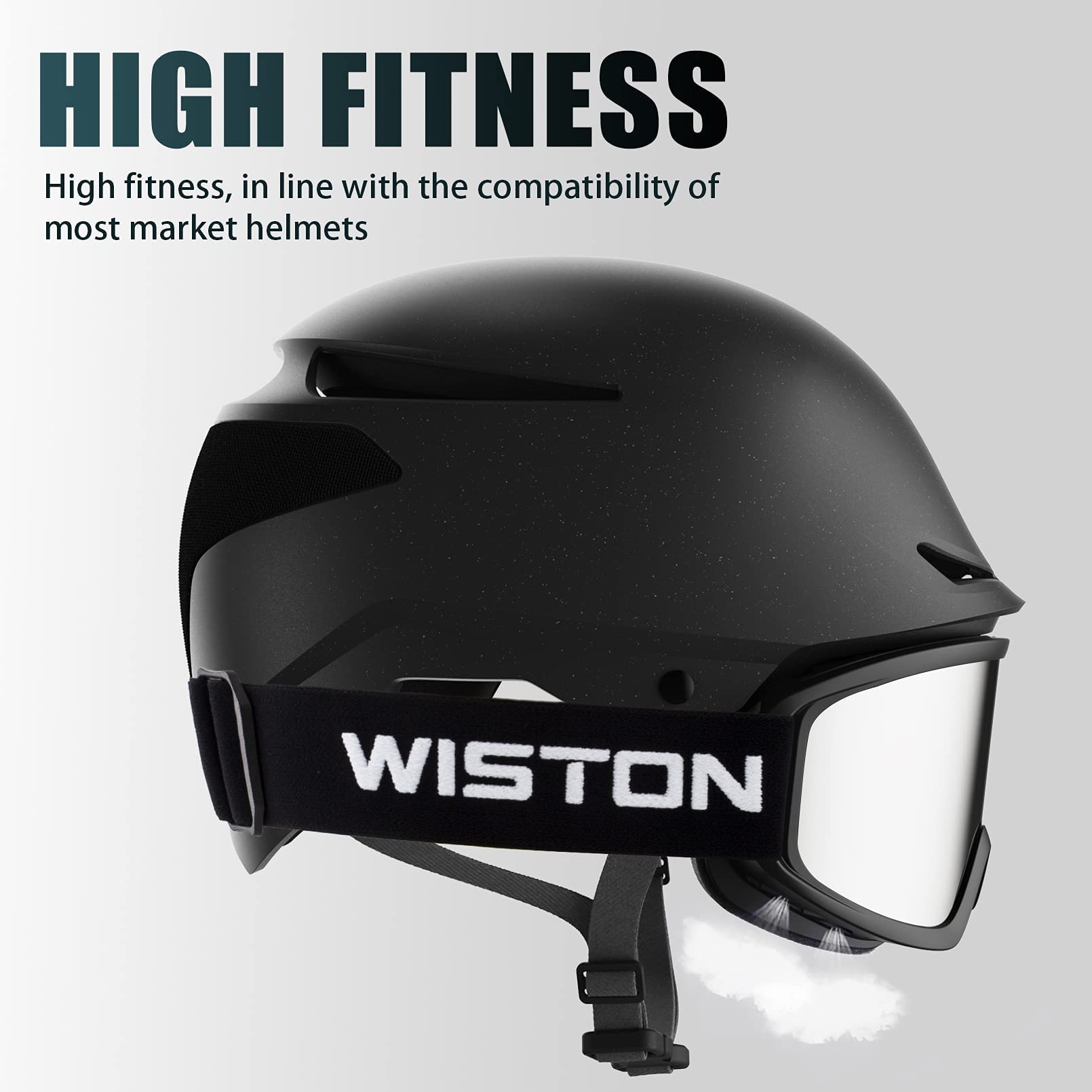 WISTON OTG - Occhiali da sci e snowboard, unisex, protezione UV al 100%, W1
