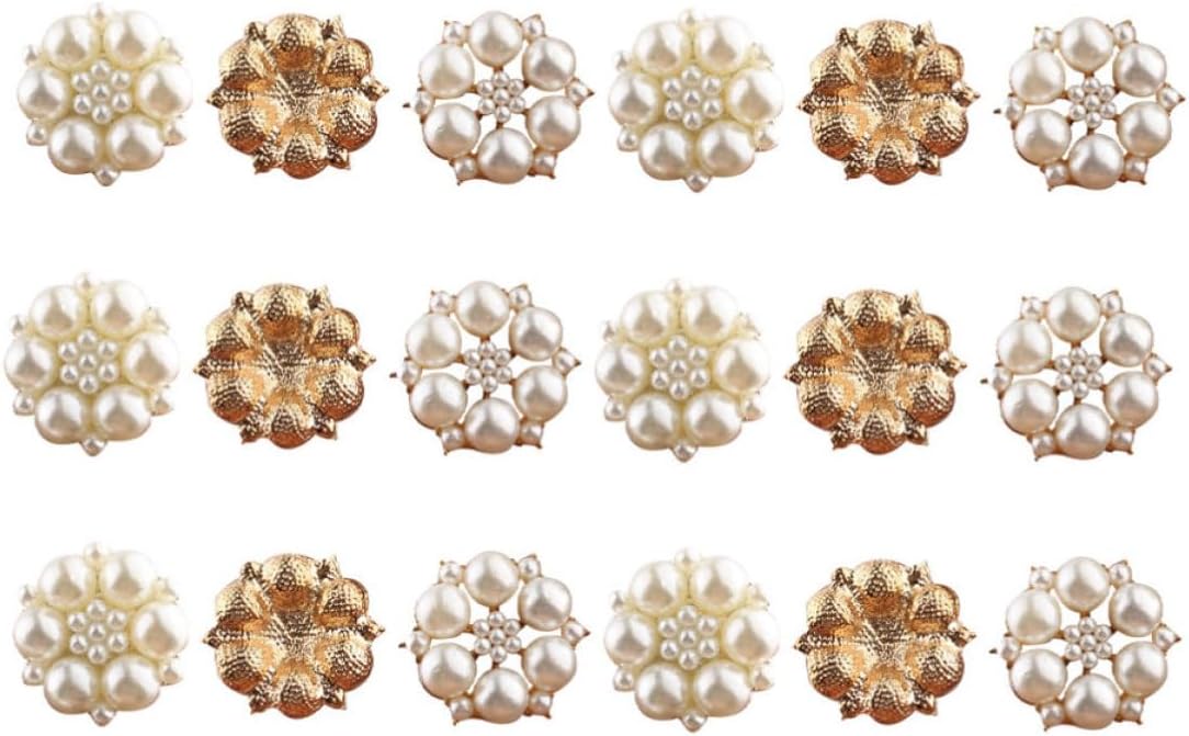 Creative Alloy Rhinestone Pearl Hair Accessories 16 Pcs Set