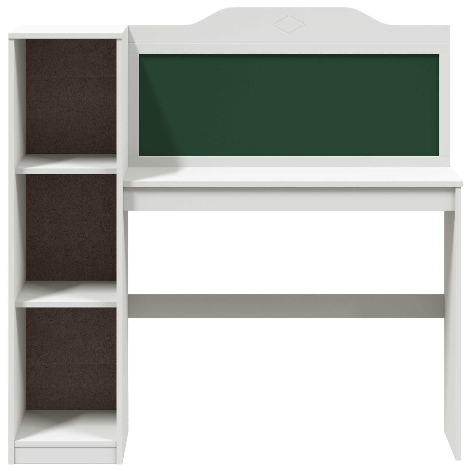Moderna lavagna da 120 x 45 x 118 cm con ripiano, in legno, stabile e versatile, per casa o studio