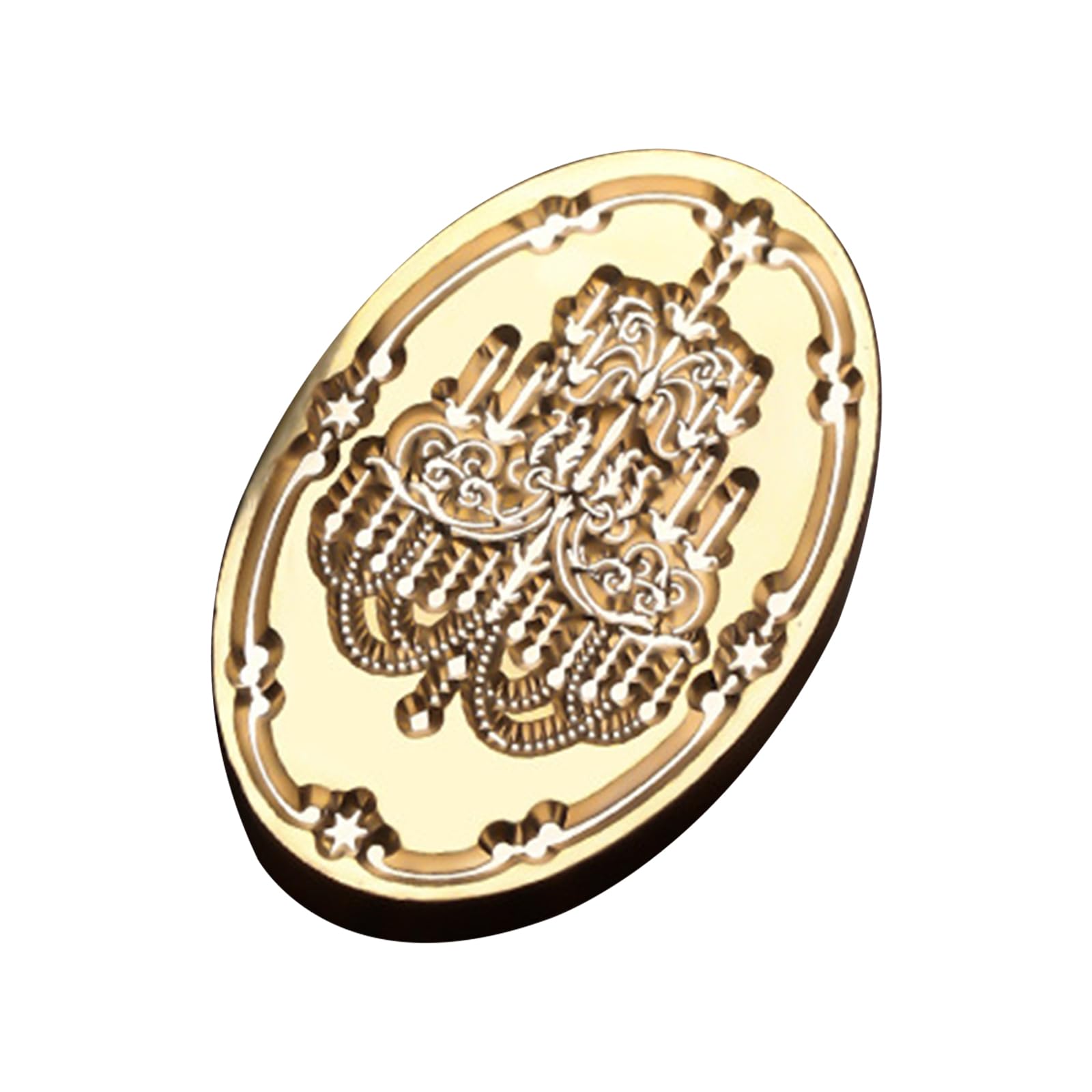 CRFFZ Brass Head Wax Seal Stamp Brass Head European Series, Stamp Perfect for Enthusiasts Vintage European Wax Seal