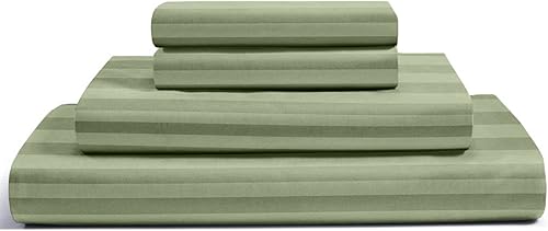 Femini Fashion Juego de sábanas de 100 % algodón egipcio Giza, fundas de almohada Dream Giza, 4 piezas de 15 pulgadas de profundidad, juego de giza disponible en Yaxa Colombia