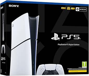 Sony PlayStation 5 Digital Edition Console (825GB) - White [Model: CFI-2116]