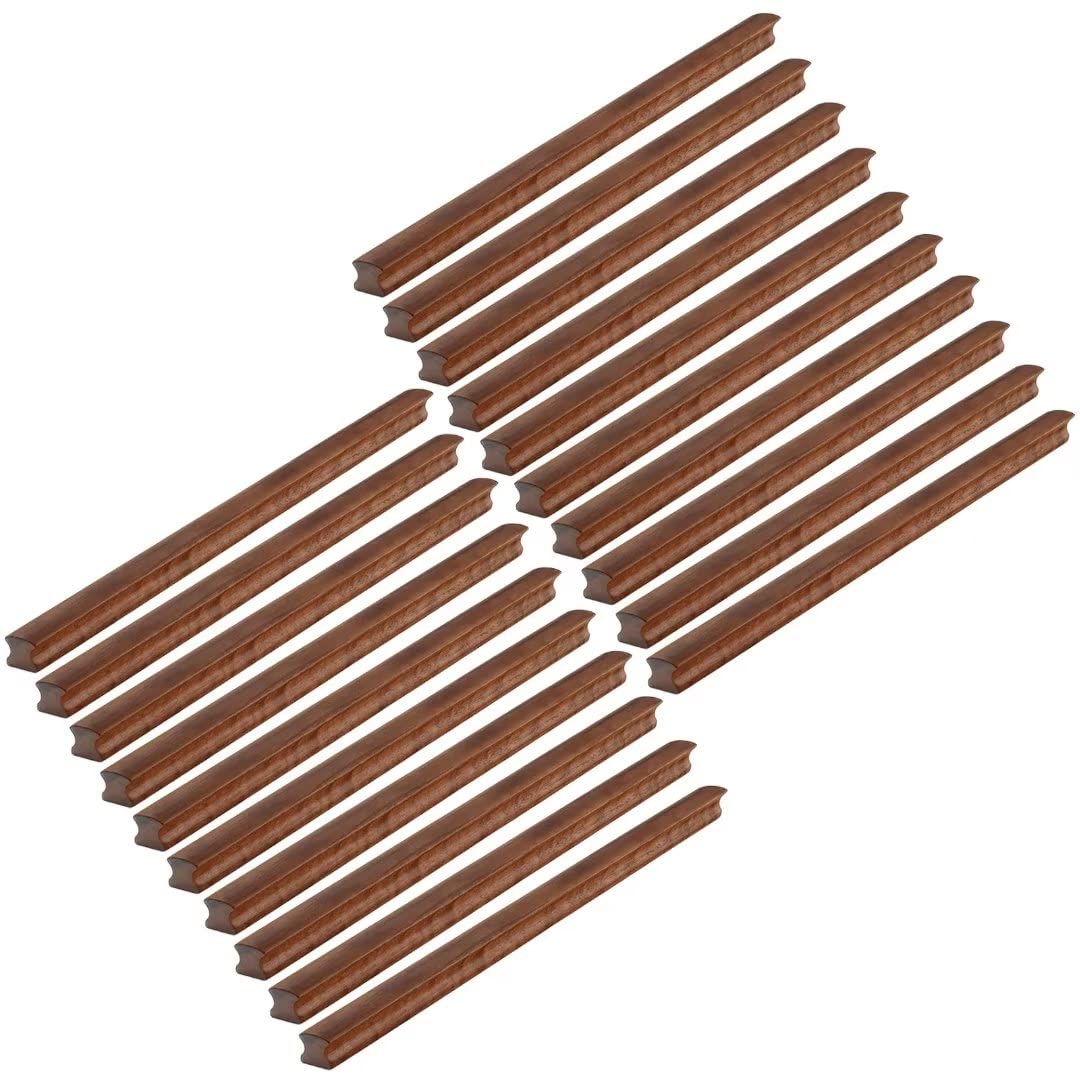 Poignées de Porte de Placard en Bois Marron et Bouton de Meuble Solide