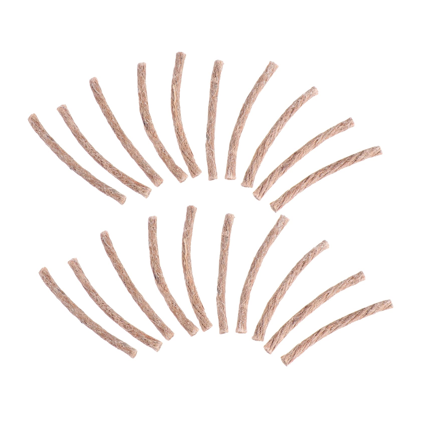 Mikikit Essential Camping Gear: 20pcs Beeswax Twine Fire Waterproof Matches Rope for Hiking 2 Sets