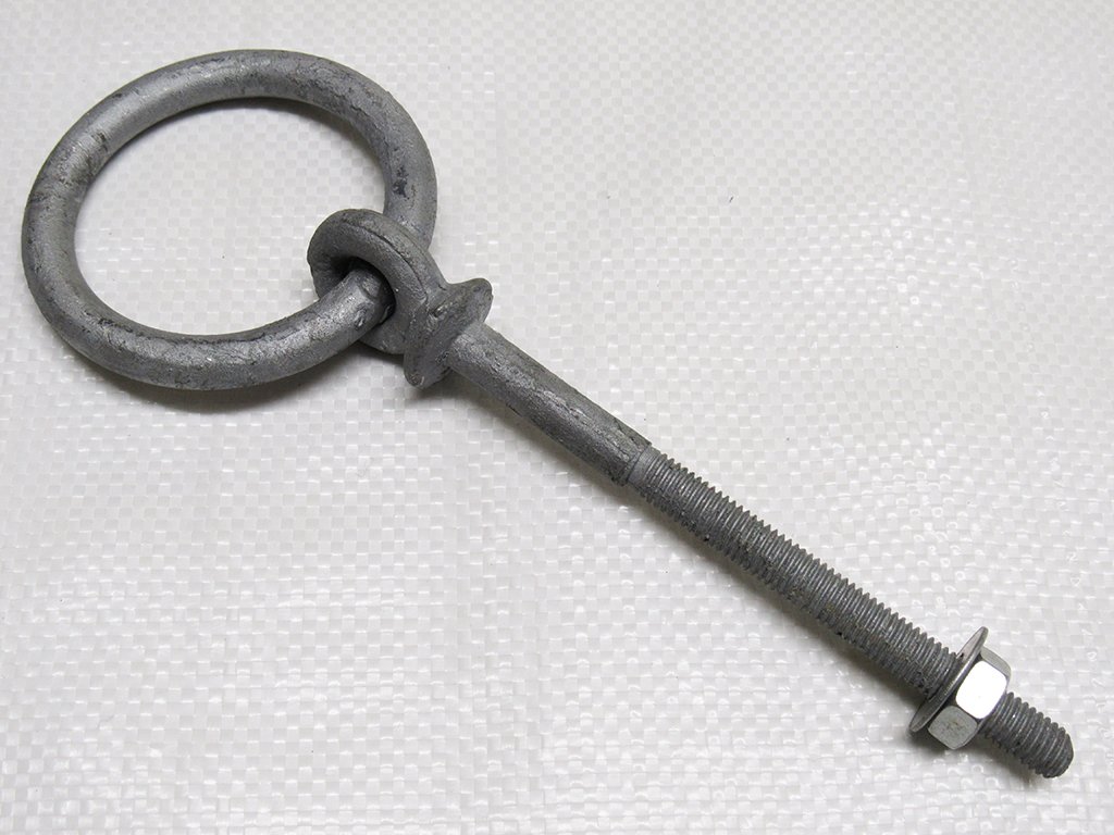 Secure Fix Direct 10Mm X 115Mm Galvanised Collared Eyebolt With Ring