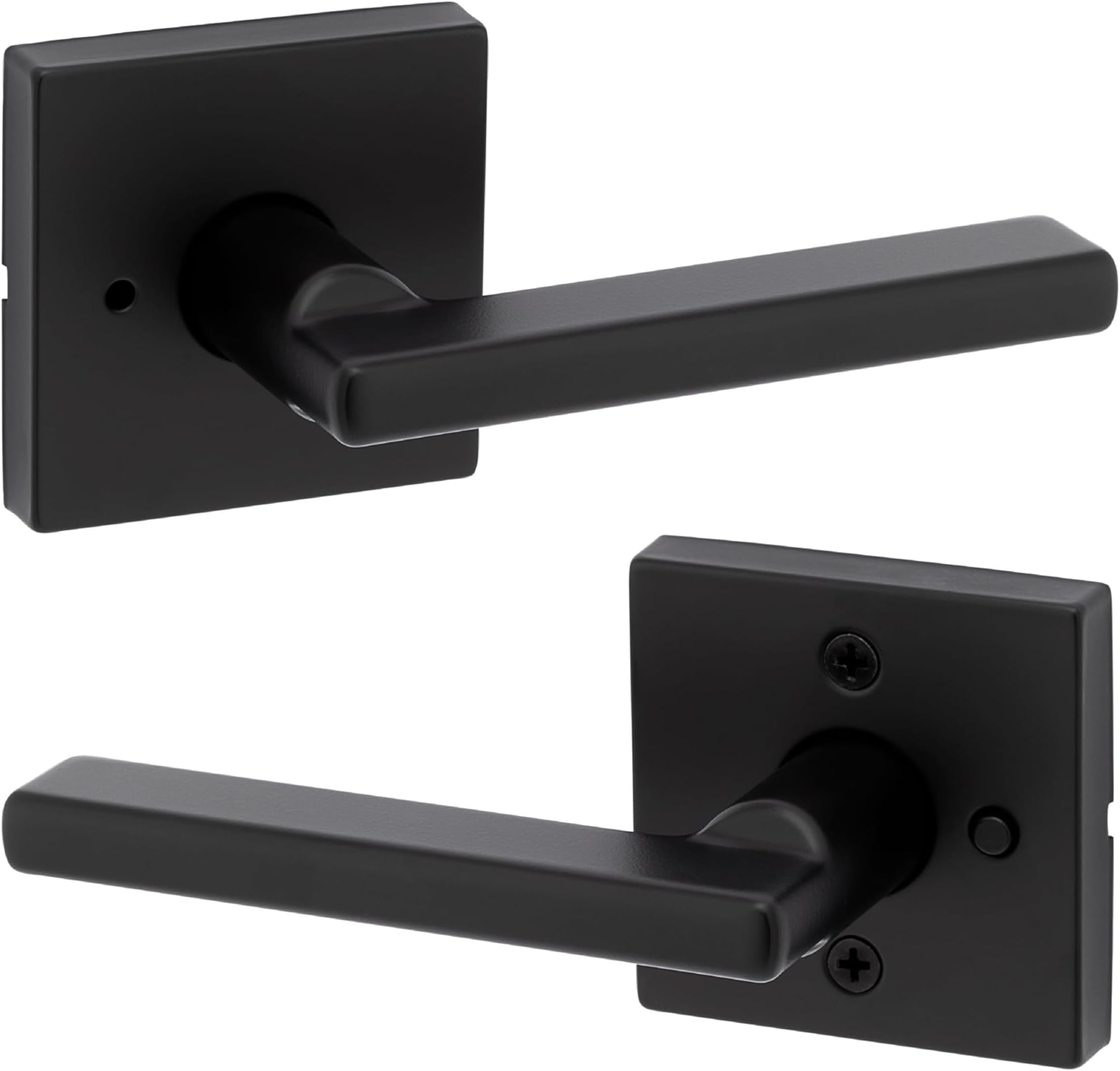 Kwikset Halifax Matte Black Door Lever - 4 Pack -26