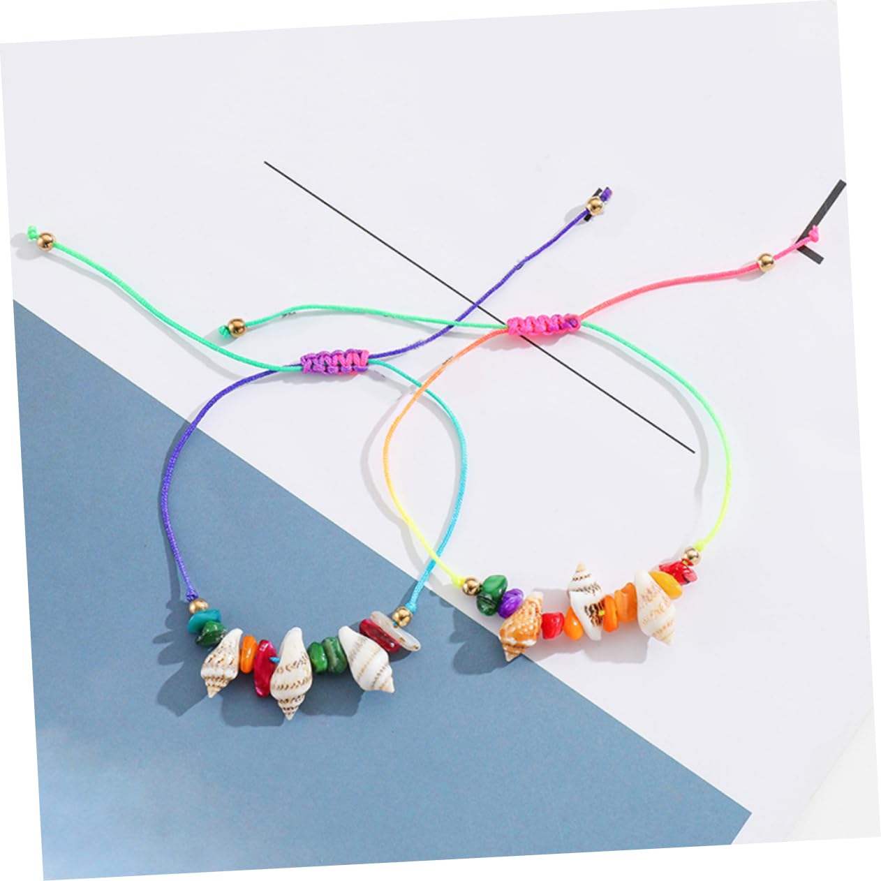 SHERCHPRY Juego De 5 Pulseras De Cuentas De Concha Para Mujer Joyería De Playa Ligeras Y Agradables Para La Piel 12 Unidades X 5