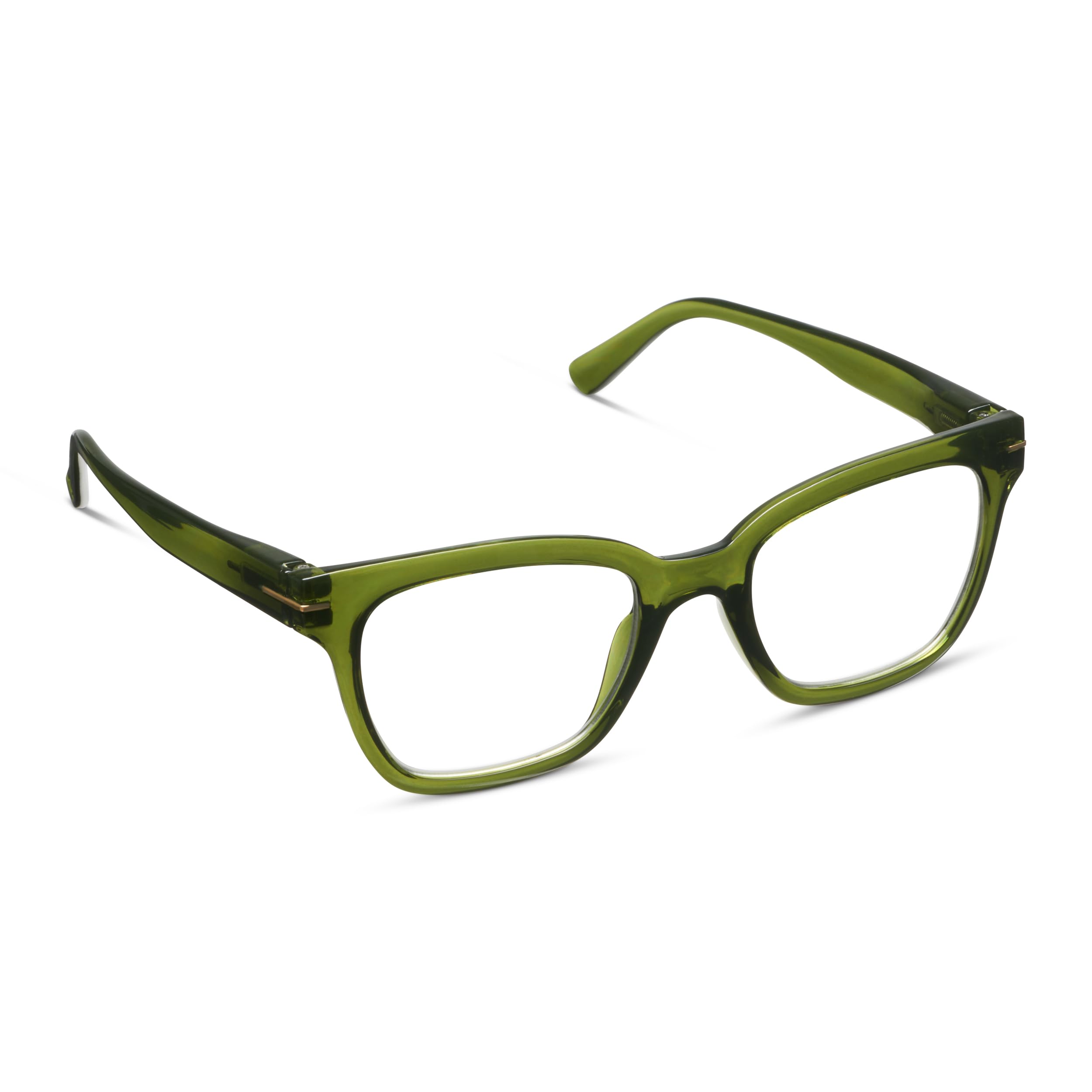 Peepers by PeeperSpecs Oprah's Favorite Things Buzzworthy Blue Light Blocking Square Lesebrille für Damen, Grün, 51 mm