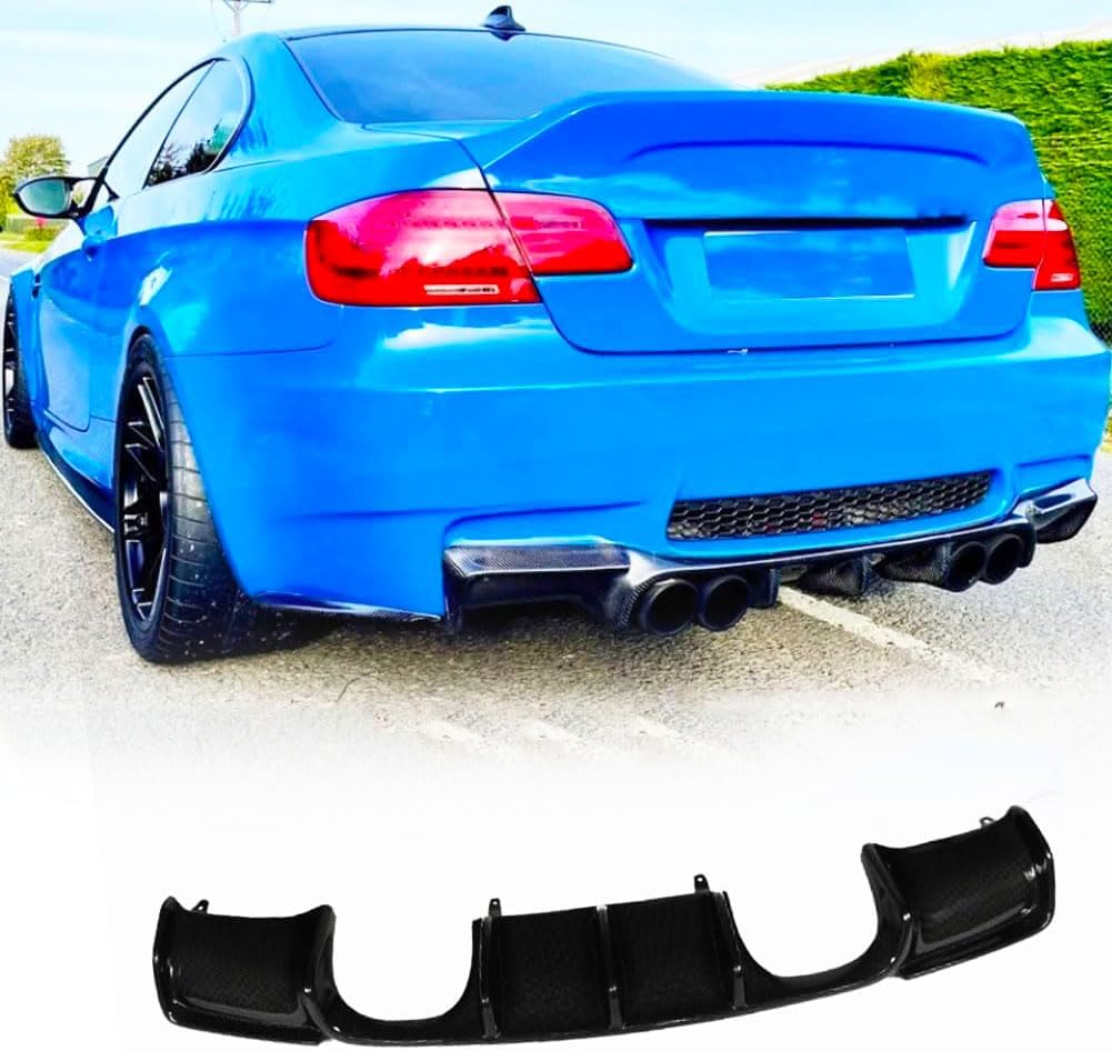Gloss Black Rear Bumper Diffuser for BMW 3 Series E92 E93 M3 2Door 2008-2013 Fiberglass Lower Bumper Lip Spoiler Body Kit Replacement Factory Outlet