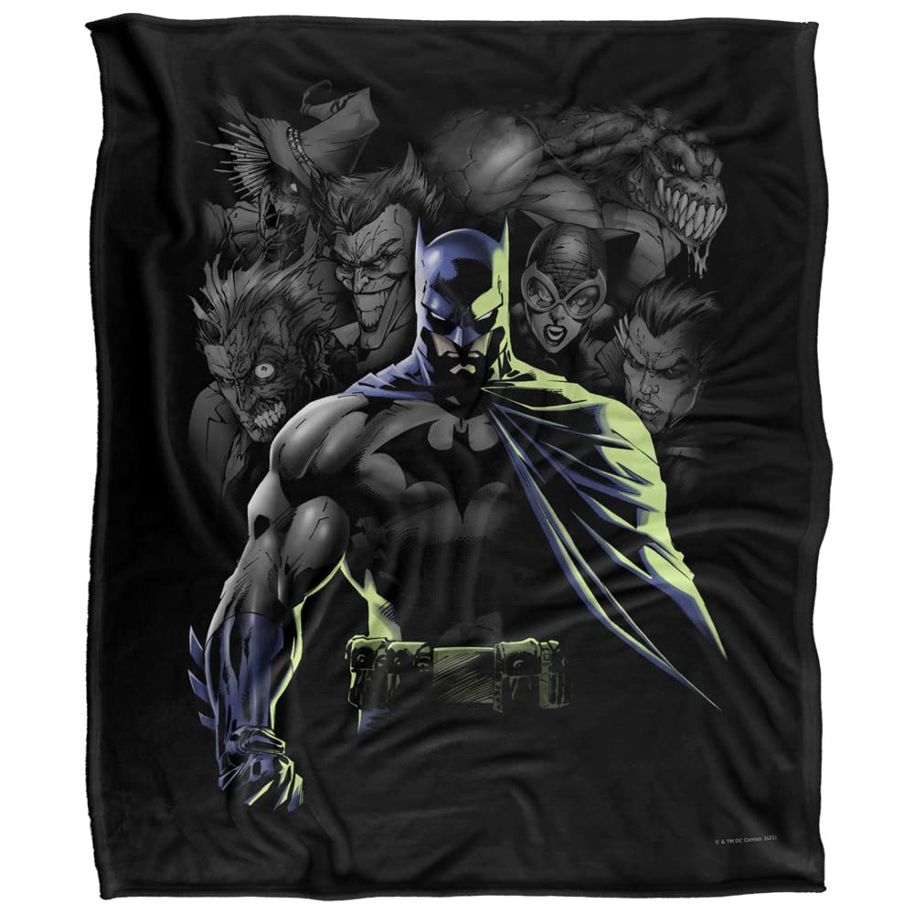 BATMAN Character Silky Touch Kuscheldecke, superweich, 152 x 127 cm