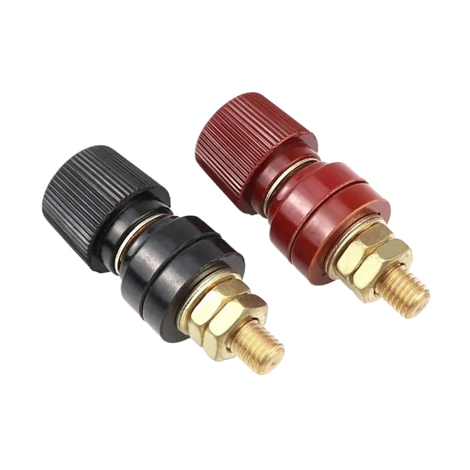 Power Junction Post Connectors 1pc 6/8mm Black/red Brass Stud Power Junction Post Connectors Terminal(8mm red)