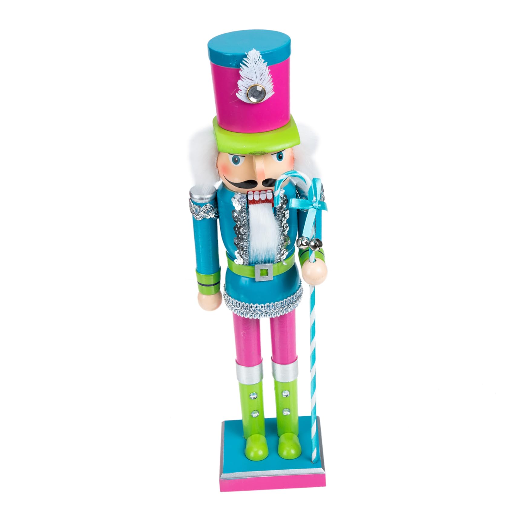 Figurka Świąteczna Hułan Drewna Drewniany Żołnierz Nutcracker Stół Dekoracja Bożonarodzeniowa Imprezę Xmas Ręcznie Wykonany Kolorowy Ornament