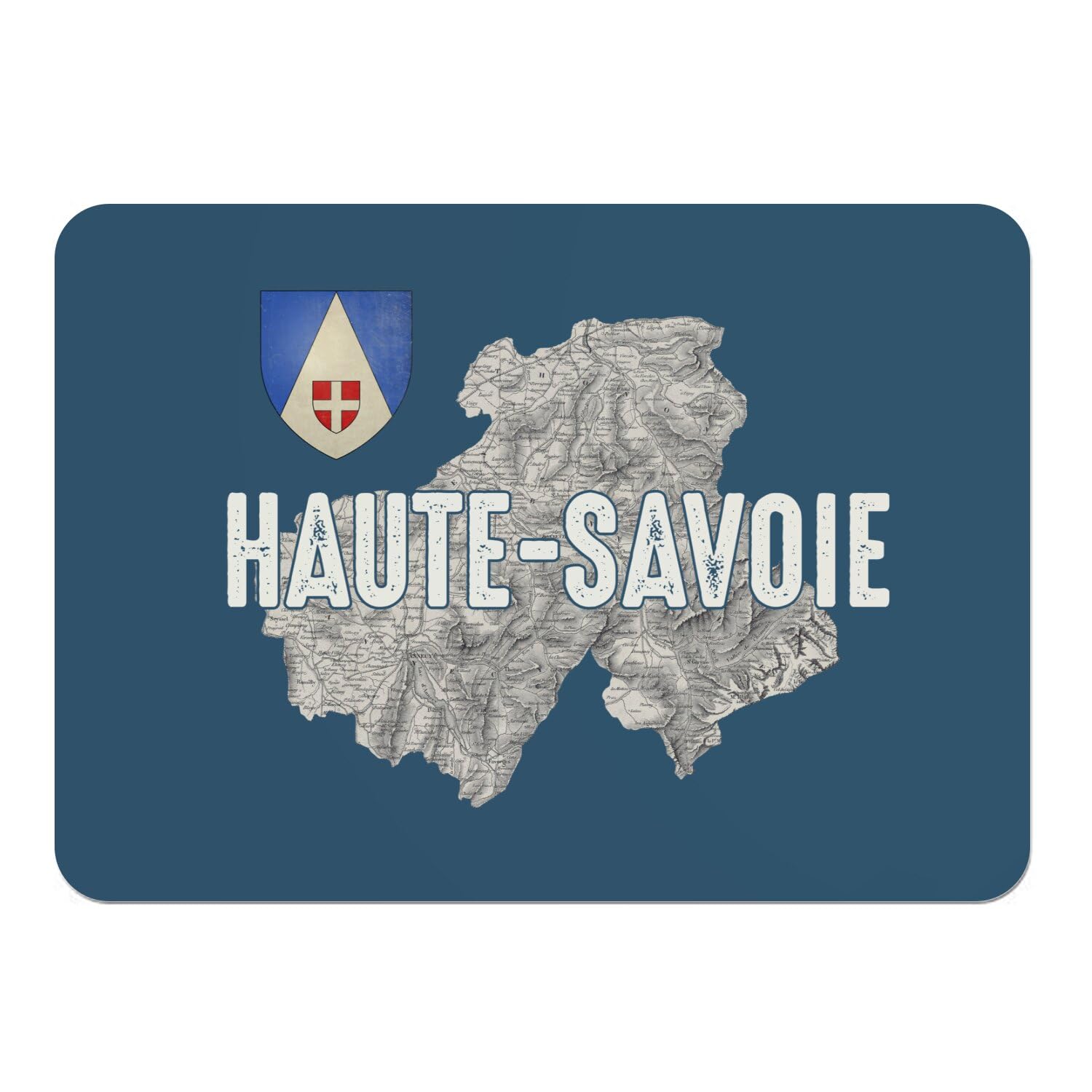 Set de table liège antidérapant bleu Haute Savoie 74