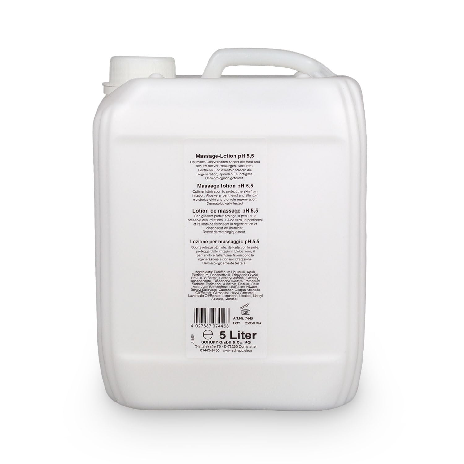 Schupp Massage-Lotion | pH 5,5 | 5L-Kanister