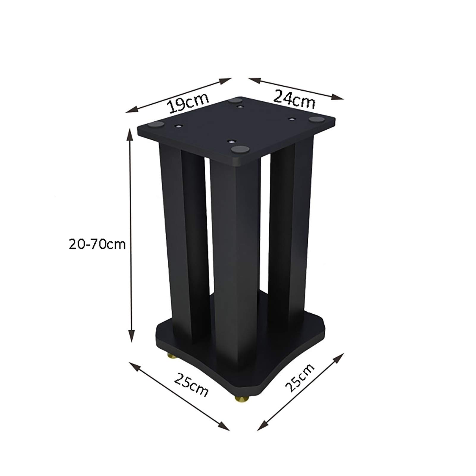 BTZHY Speaker Stands,2pcs Bookshelf Can Optional Sand Filling Tuning Enhanced Listening, for Medium to Large Bookshelf Speakers