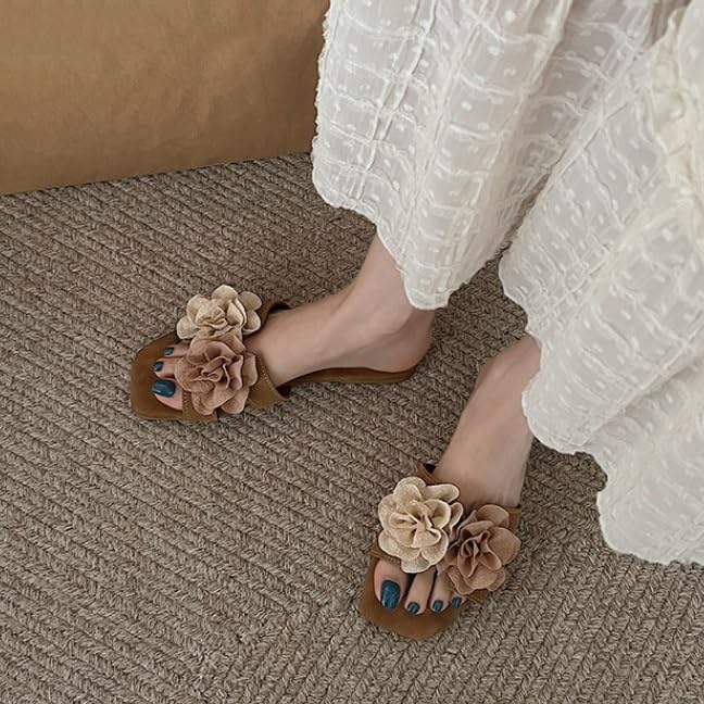 Retro Floral Flat Sandals For Women's Outdoor Vacation Sandals2