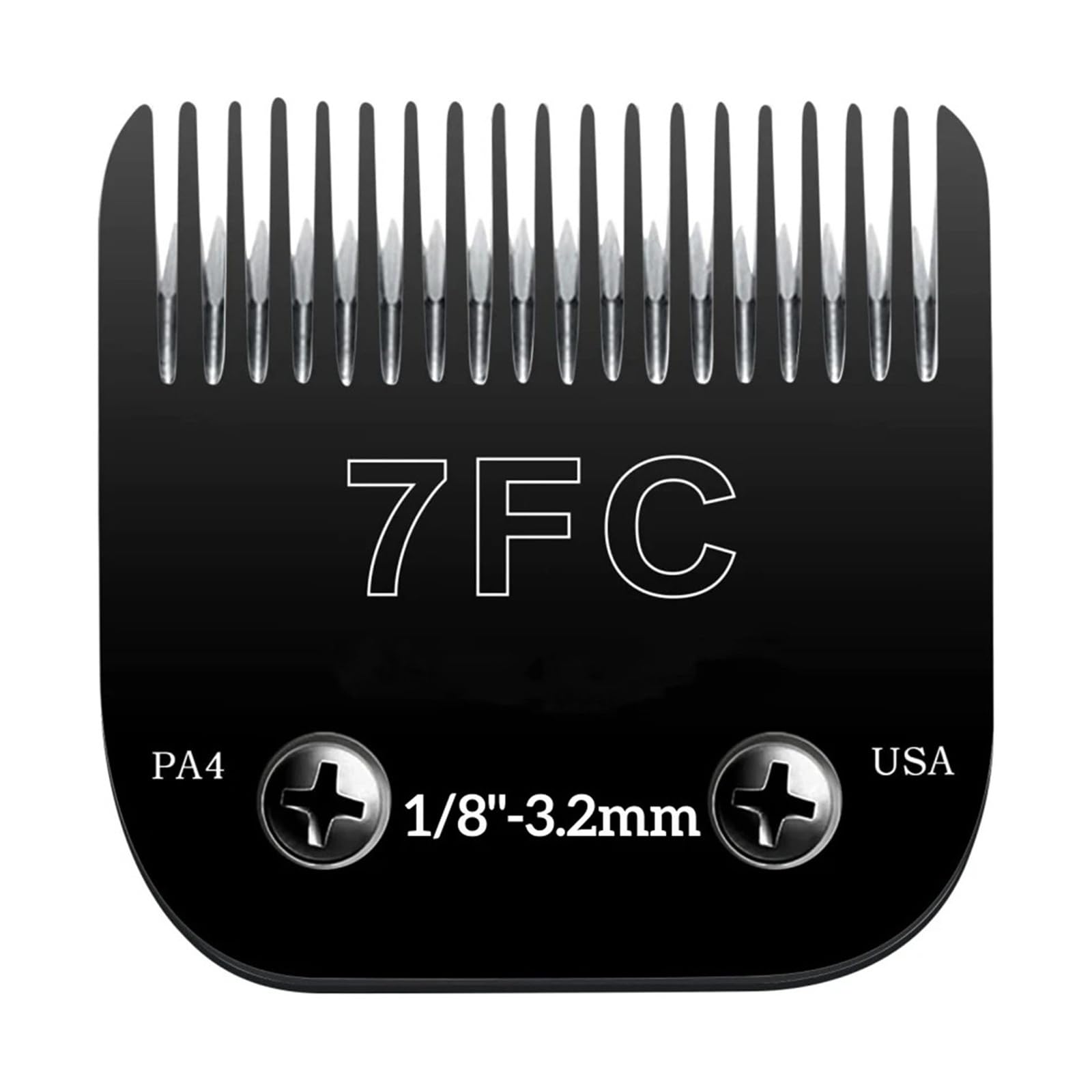 4FC#5FC#7FC#10#15# Peluquería Canina De Hoja Negra | 4FC#5FC#7FC#10#15# Peluquería Canina De Hoja Negra, Cuchilla Desmontable For Cortapelos For Mascotas(B-7FC-3.2mm)