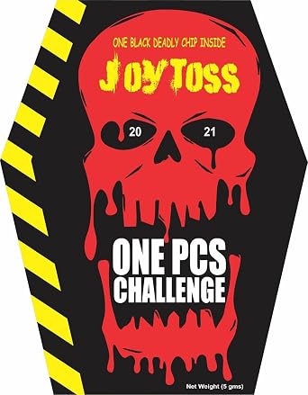JOYTOSS One Pcs Chips Challenge Pack of 1 Black deadly