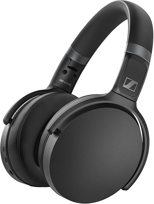 Sennheiser HD 450SE (ANC) Bluetooth 5.0 Wireless Over Ear Headphone with Mic, Designed in Germany, Alexa Built-in – Active Noise Cancellation, 30h Battery,Fast Charging, Foldable, 2Yr WARRANTY – Black at Rs. 7990