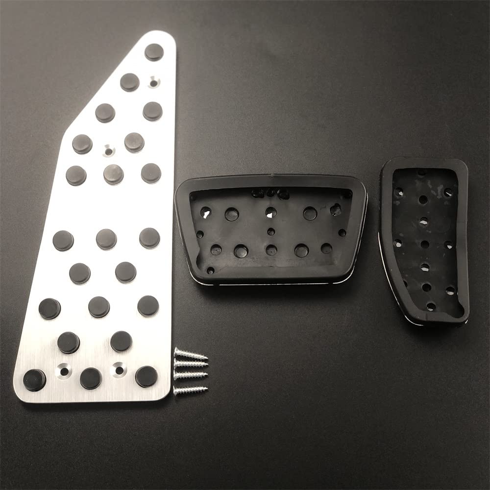 Set Copri Pedali In Acciaio E Gomma Per Toyota Land Cruiser Prado AT (2004-2013) | Facile Installazione, Guida Sicura