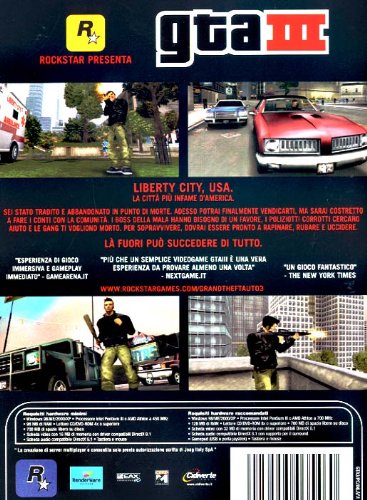 Jeu PC GTA III - Grand Theft Auto 3 - Version PAL - Édition Rockstar - Très Bon état