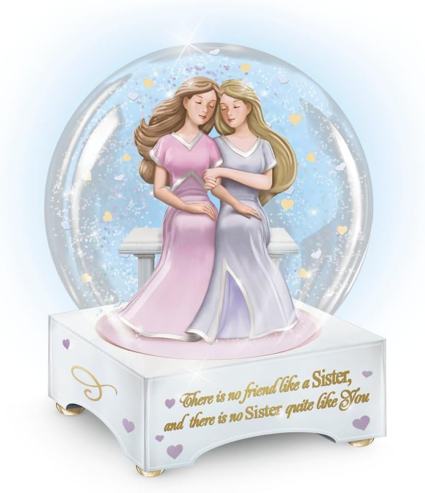 No Friend Like A Sister' Glitter Globe
