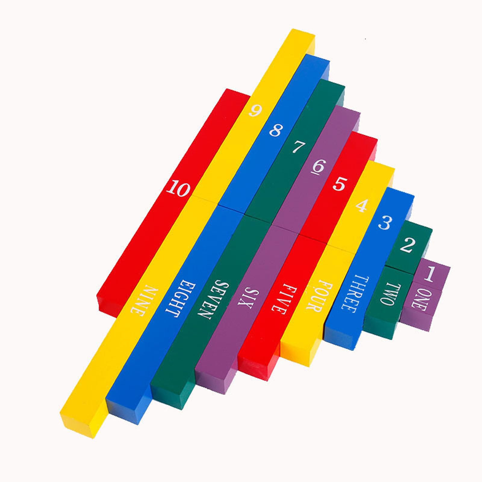 Bastoncini Numerici Montessori, Bastoncini di Legno Colorati per Contare | Manipolativo Matematico, Giocattolo per Imparare a Contare, Strumento Didattico Montessori