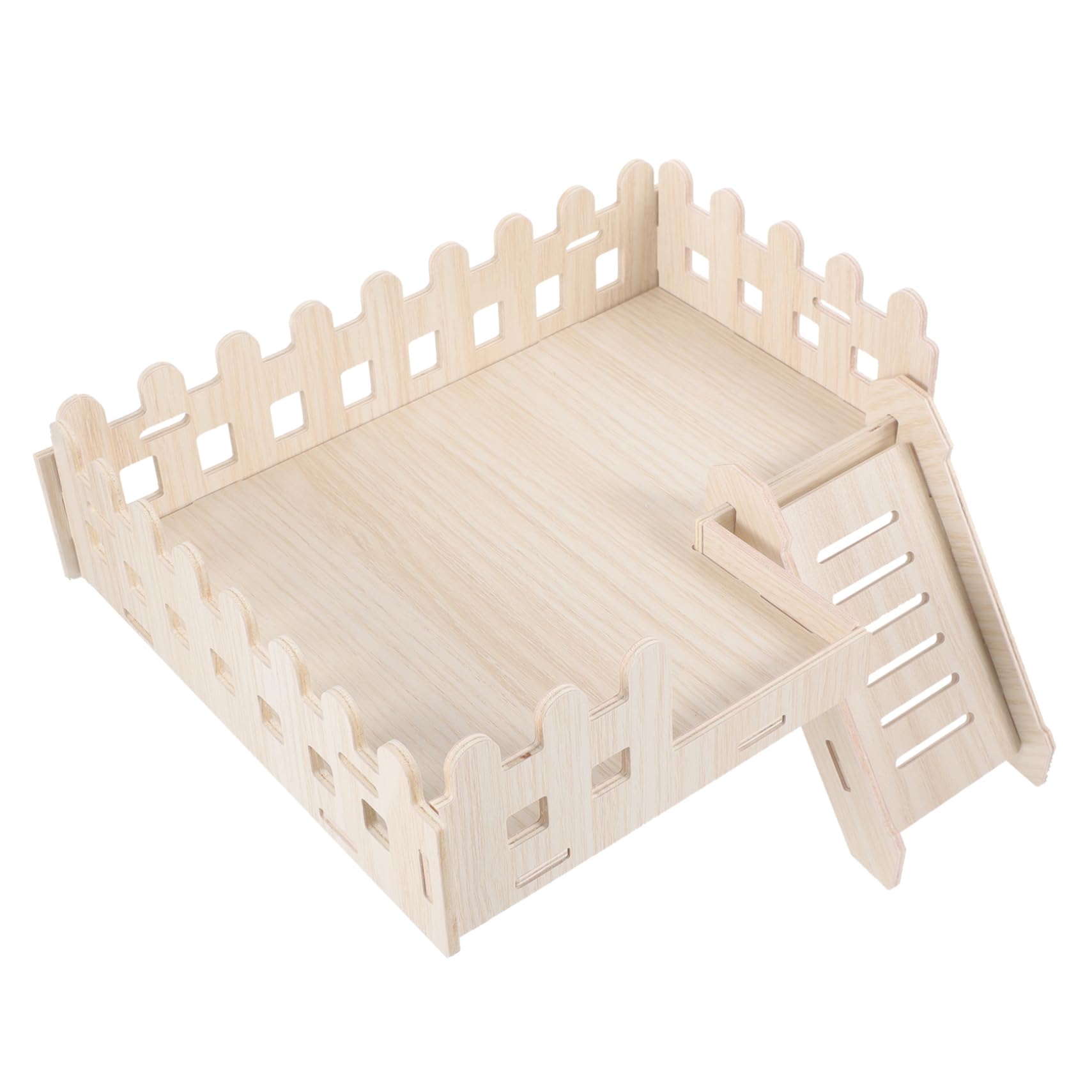 HANABASS 1satz Hamster Holz Plattform Mit Kletterleiter Robustes Käfigzubehör Für Kleine Tiere Für Hamster Meerschweinchen Und Andere Kleintiere Aus Natürlichem Holz Gefertigt