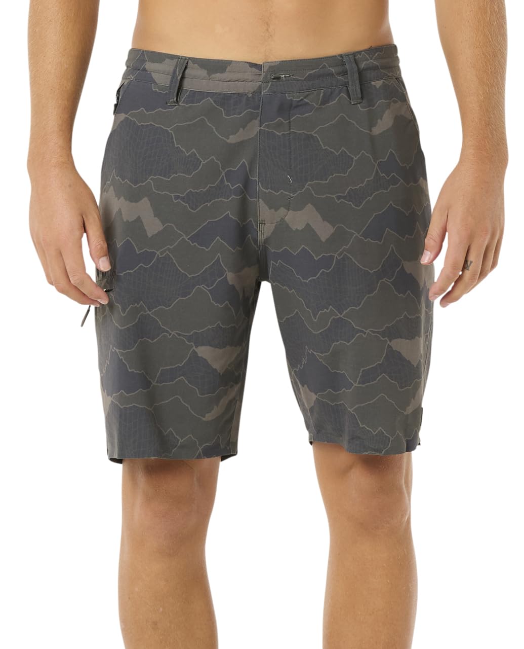 RIP CURL Mens Boardwalk Global Entry Cargo Shorts - Black - 32