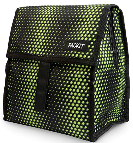 PackIt Freezable Lunch Bag with Zip Closure, Venom