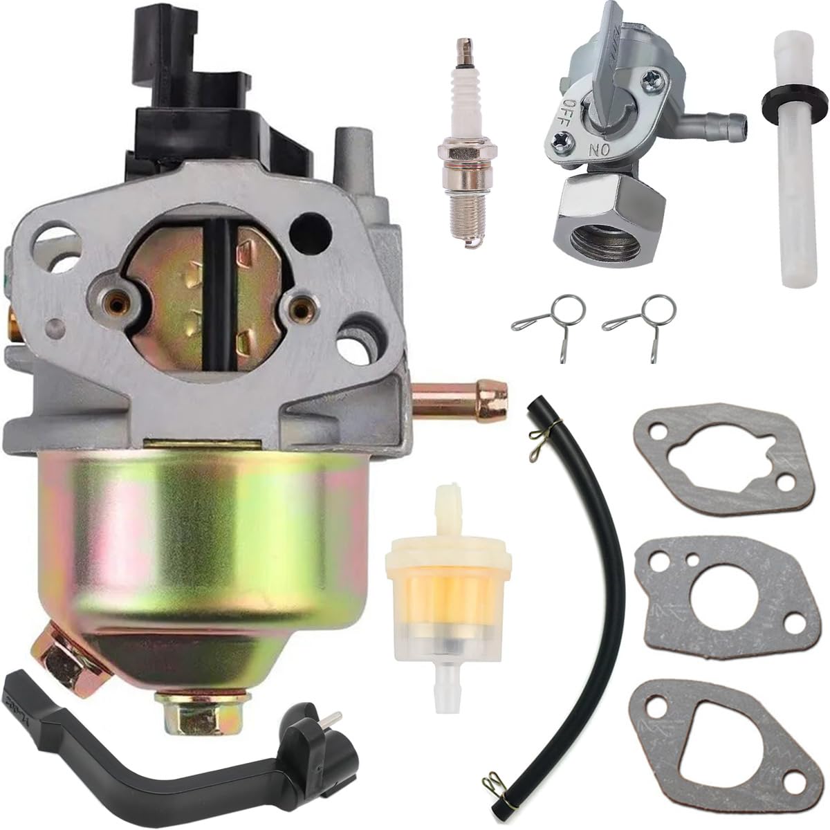ZAMDOE GX120 212cc 196cc Carburatore per Honda GX160 GX140 GX168 GX200 5.5 6.5 CV per Il Predatori di Trasporto del Porto R210 4000 3000 3050 3200 Watts 4375 46515 46596 40026 46516 46533 Motore