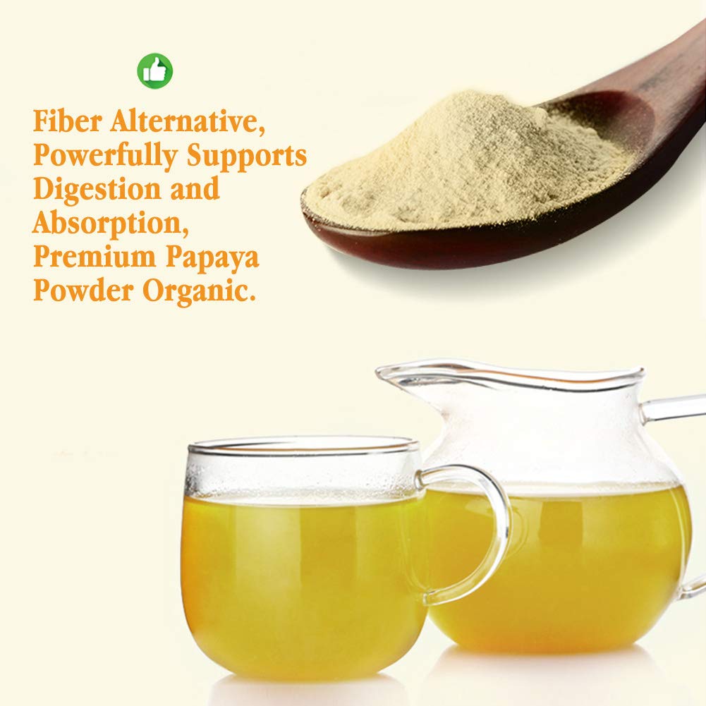 Plant Gift 100% Pure Papaya powder 木瓜粉 Polvo dietético natural, polvo de papaya, no transgénico y vegetariano 100g