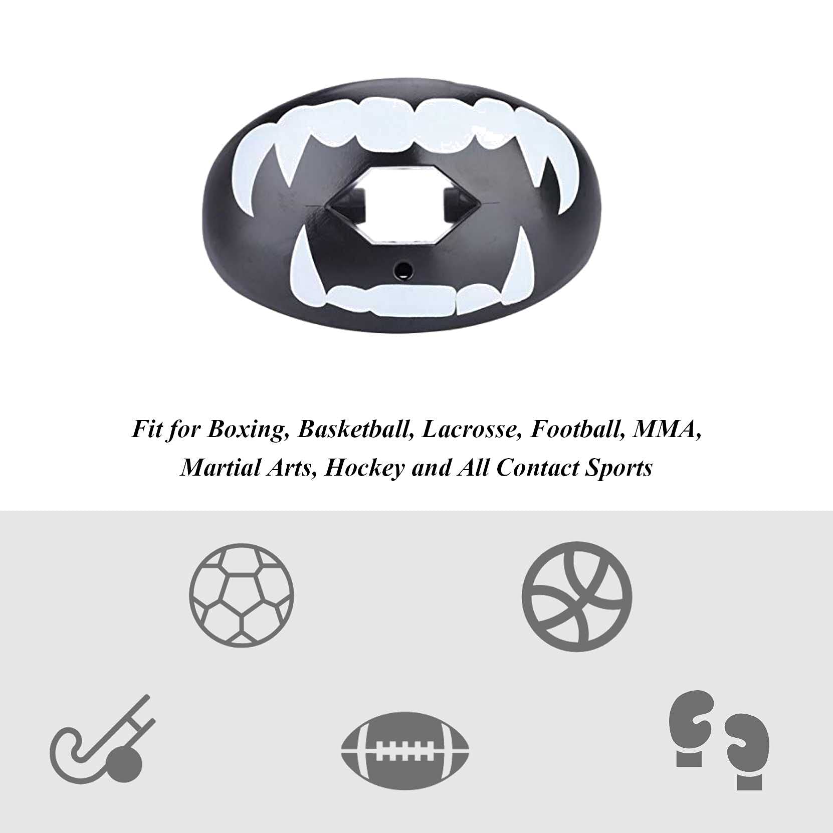 2 Paradienti Sportivi Slim Fit - Per Adulti E Bambini | Boxe, MMA, Arti Marziali | Materiale EVA Sicuro