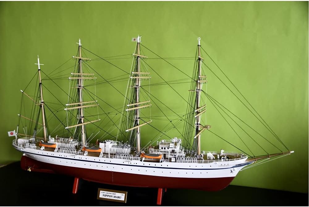 Woody Joe 1/160 Nihonmaru Sailboat Model Assembly Kit