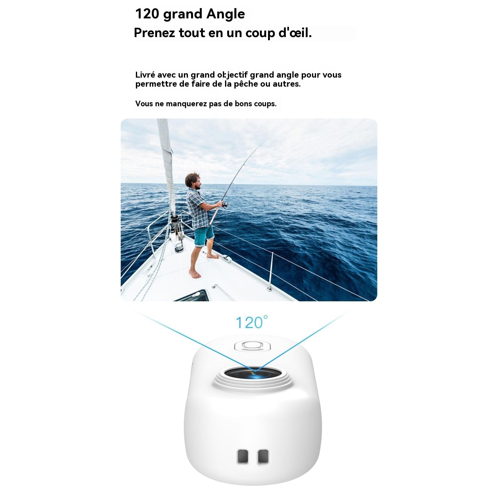 Générique Thumb Action Camera, POV Chest Camera Wearable, 360 Gradi Rotatable 4K Compact Cam, Recording Tool for Underwater Sport, Vlogging, Travel, Hiking, Trail, Skiing Adventures