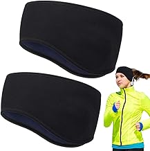 HASAGEI Headband for men and women, winter sports headbands, with ear muffs, elastic, for jogging, running, hiking, cycling, motorcycling