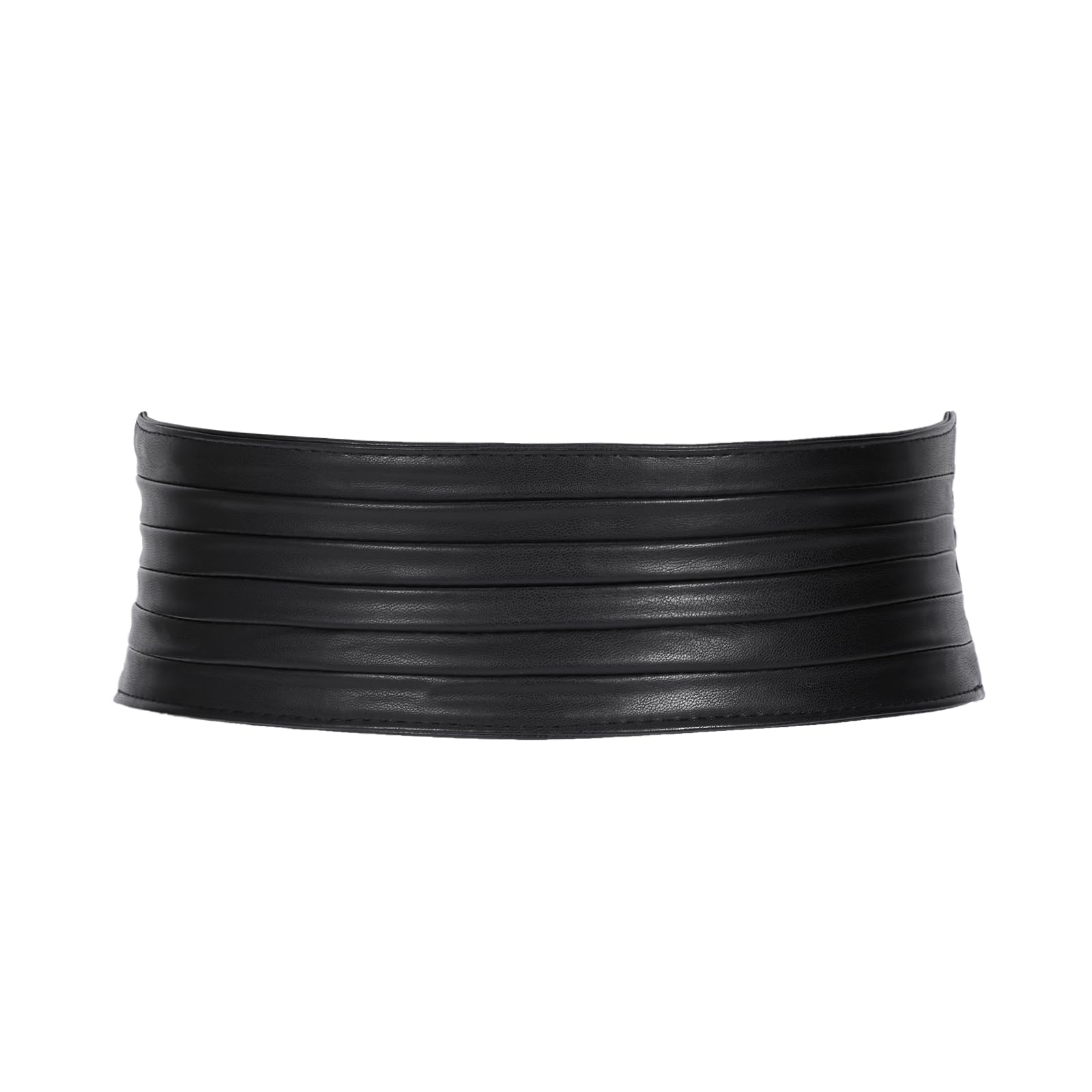 SANSTHS Women Wide Elastic Belts for Dresses Vintage Fashion Stretchy Waist Belts Ladies Cinch Belts Leather Waistband