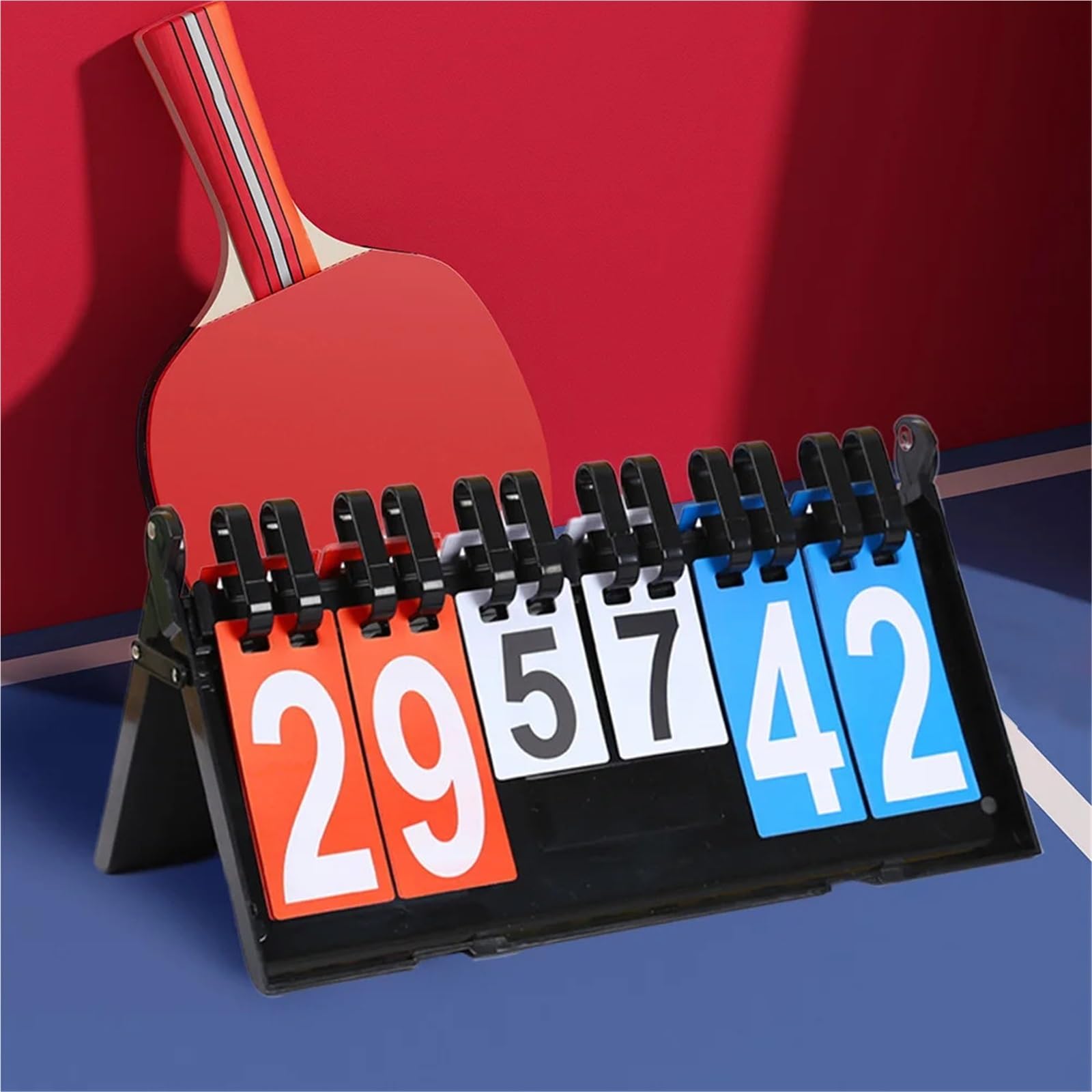 2PCS Tabletops Scoring Board Tragbare Scoreboard Flipper MultiSports Score Flip Leicht Keepers für Tischtennis, Badminton