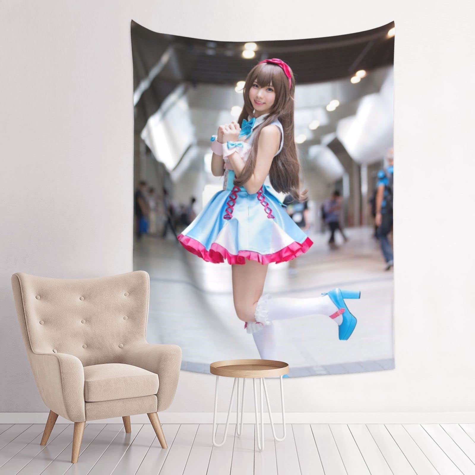 Amazon.co.jp: Enako えなこタペストリー 73*95cm 写真 壁掛け 個性派 