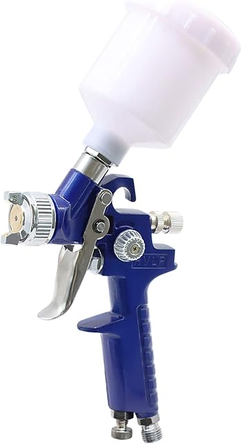 ROIIKETU Mini Paint Sprayer,HVLP Gravity Feed Spray Gun Kit with 125CC Cup & Nozzle 1.0MM Paint Sprayer for Fence,Touch-up Auto