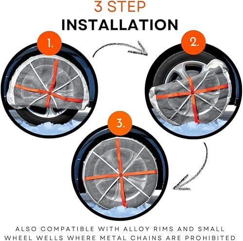 Miniatura 2 de AutoSock - Alternativa a la cadena para la rueda 697. Tamaño: 697.