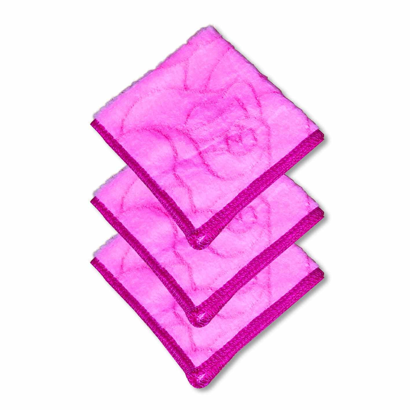 bigwheels Women's/Girl's Soft Cotton (Size:24x25 Cm) Multi-Purpose Towel (Pack of 3) [Pink] Handkerchief-picture-18