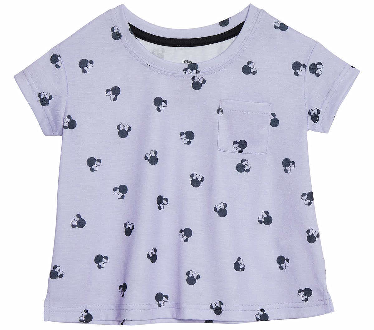 Disney Kids 2-Piece Pajama Shorts Set (Purple, 2T, 2_years)