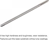 Vista 4 de uxcell Machos de fresado de rosca, #8-32 UNC de acero de alta velocidad (HSS) 3 flautas rectas, rosca roscada, 4 pulgadas de longitud (extra largo)