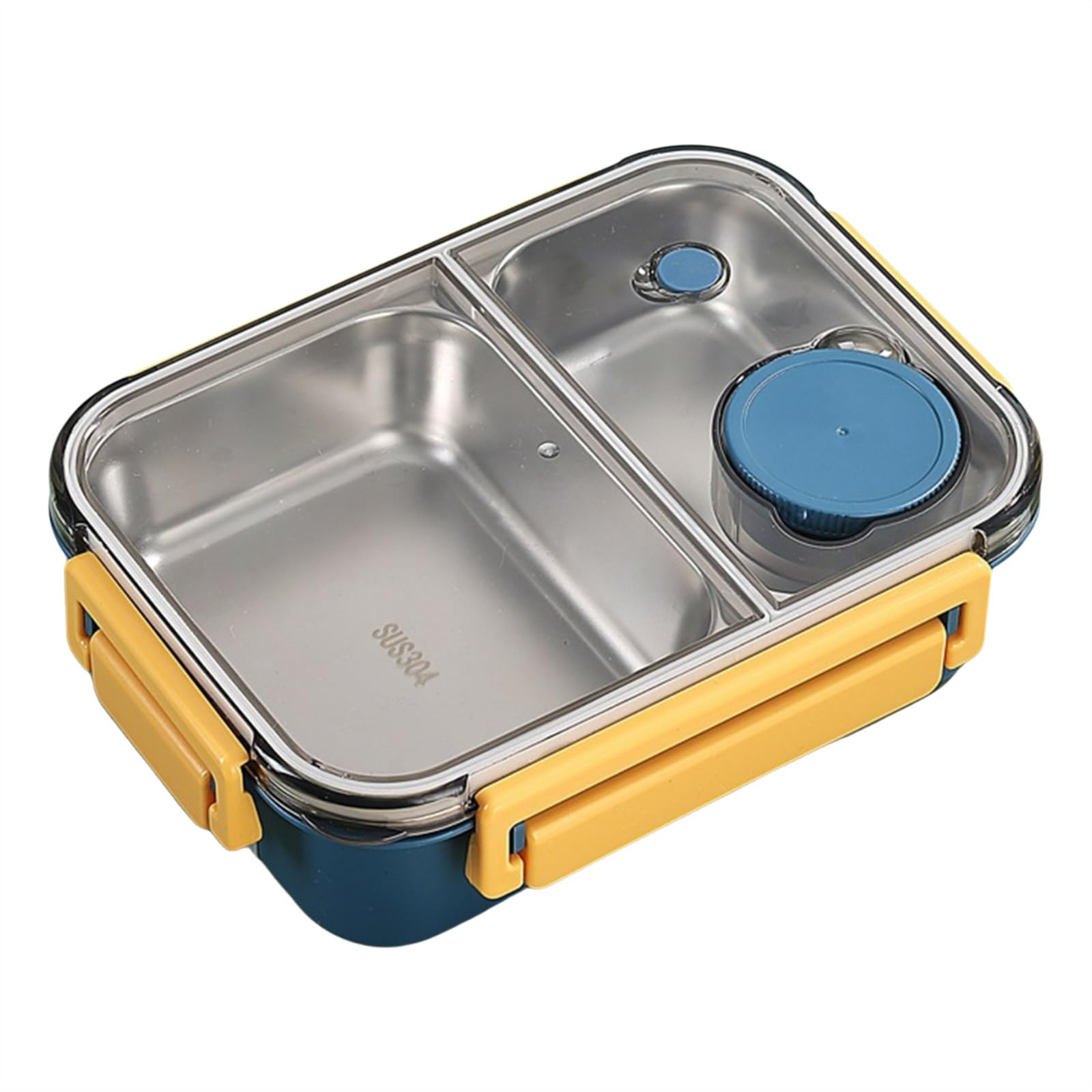 Tsophreniq Leak Proof Stainless Steel Meal Box Fashionable Food Storage Container Portable Dinnerware for Picnics and Travels School Lunch Box