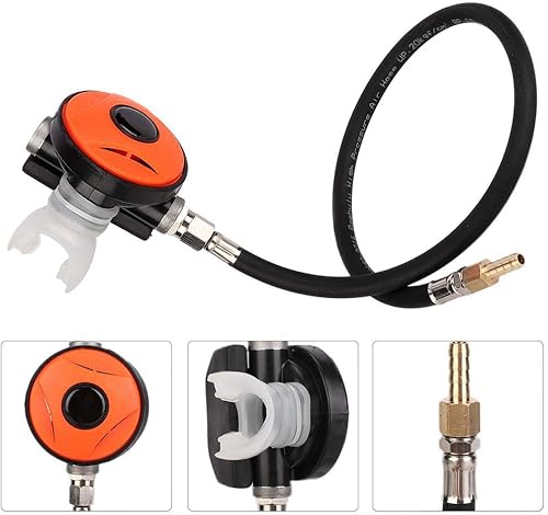 Miniatura 4 de Tbest Regulador, Buceo Boca Pieza Buceo Snorkel 2da Etapa Regulador Buceo Explorador con Boquilla Equipo de Buceo Accesorio para Buceo Snorkel