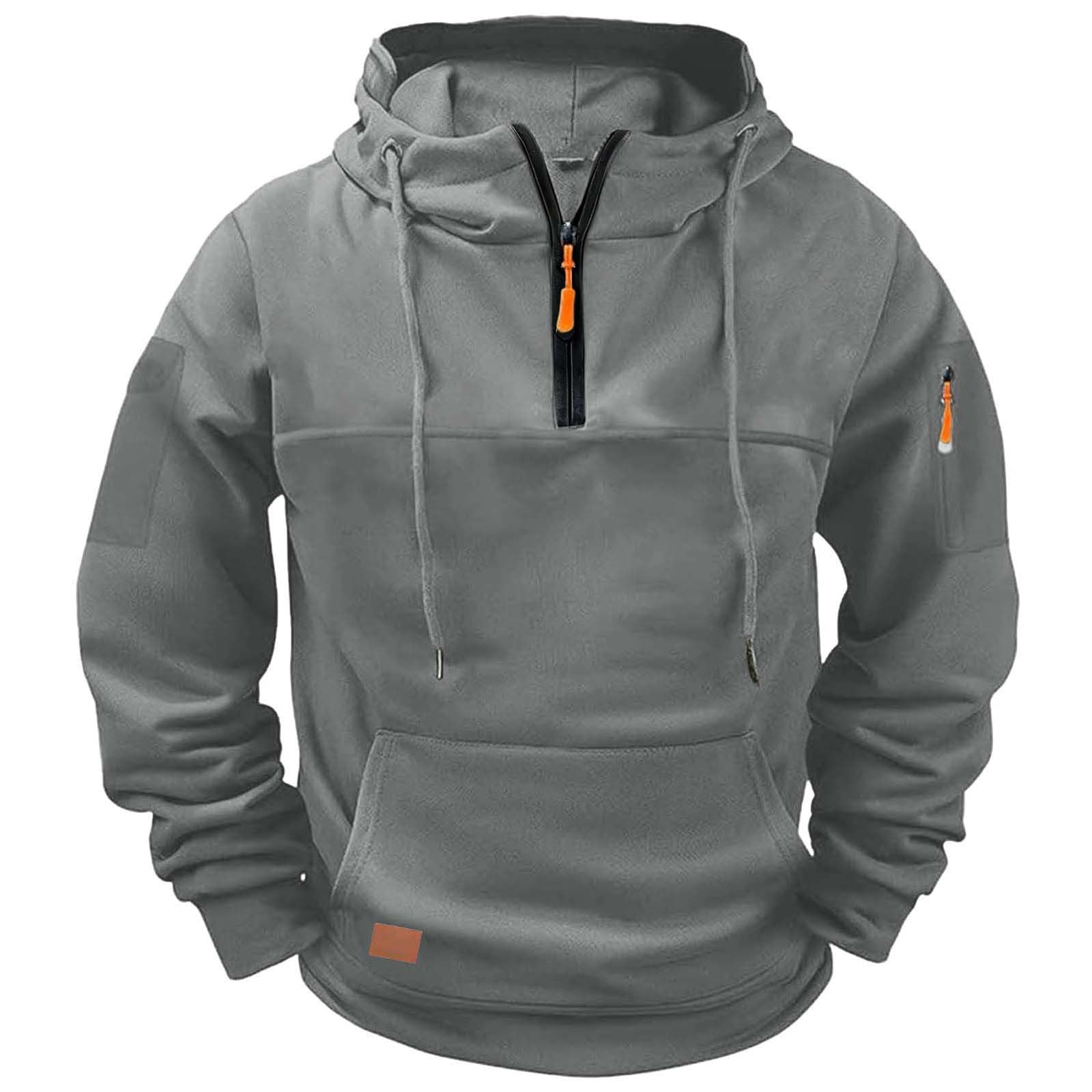 Huytertdr Men's Gray Work Tops For