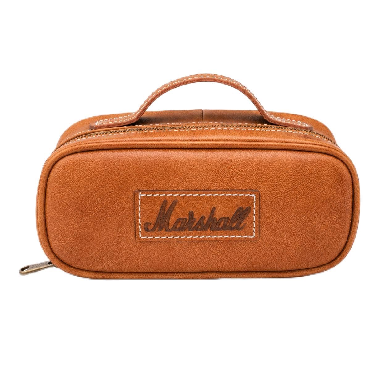 Premium Leather Carrying Case for Marshall Emberton, Brown, Handcrafted, Travel-Friendly, Scratch Protection-picture-24